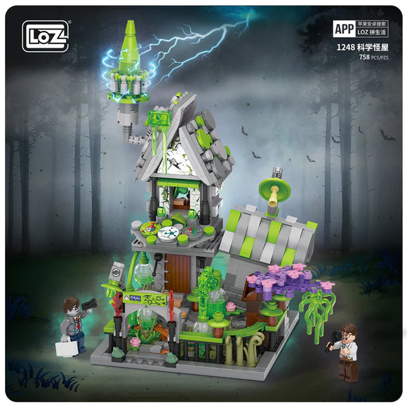 LOZ Mini Building Block Freak House 1248 Witches House 1250