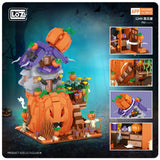 Loz Mini Blocks 1134 Pumpkin Wagon Halloween Horse Car 1233 The Halloween Cottage 1249 Pumpkin House