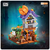 Loz Mini Blocks 1134 Pumpkin Wagon Halloween Horse Car 1233 The Halloween Cottage 1249 Pumpkin House