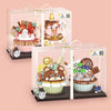 Loz 1755 Biscuit Bear Cake 1756 Strawberry Piggy Cake