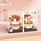 Loz 1755 Biscuit Bear Cake 1756 Strawberry Piggy Cake