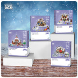 LOZ Mini Buillding Block 2195 Santa Claus Office 2196 Santa Claus Sled Shop 2197 Santa Claus Gift Shop 2198 Santa Claus Cake Shop