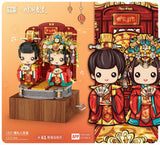 Loz 1227 Chinese Wedding Bride And Groom Music Box Mini Blocks