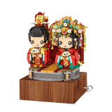 Loz 1227 Chinese Wedding Bride And Groom Music Box Mini Blocks