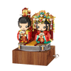 Loz 1227 Chinese Wedding Bride And Groom Music Box Mini Blocks