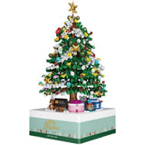 Loz 1238 Christmas House Music Box 1237 Christmas Tree Music Box Gifts