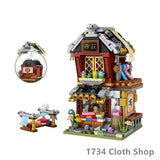 Loz Ancient Street Mini Pharmacy 1733 Cloth Shop 1734 Academy 1735 Tofu Shop 1736