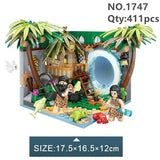 Loz Mini Blocks Time Travel Series 1747 Ancient 1748 Aerospace 1749 Hotel 1750 Dinosaurs Park
