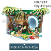 Loz Mini Blocks Time Travel Series 1747 Ancient 1748 Aerospace 1749 Hotel 1750 Dinosaurs Park