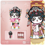 Loz Ancient Chinese Opera 8107 Panda Warrior 8108 Panda Pink Dress Girl (Diamond Blocks)