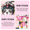 Loz Ancient Chinese Opera 8107 Panda Warrior 8108 Panda Pink Dress Girl (Diamond Blocks)