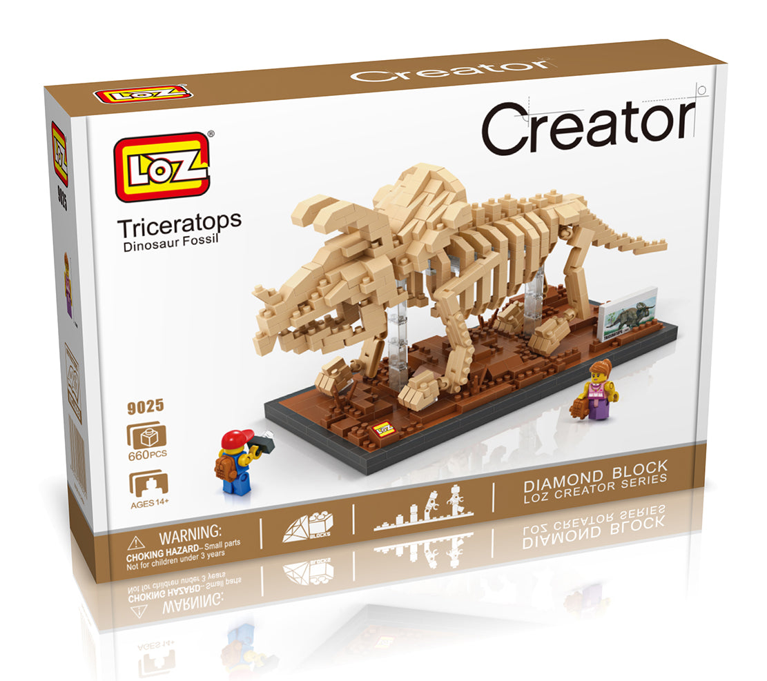 Triceratops Dinosaur 9025 Loz Diamond Block