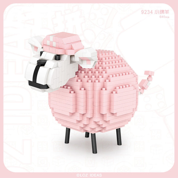 Loz 9234 Pink Sheep Diamond Blocks
