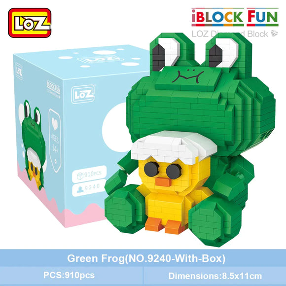 Loz 9240 Green Frog Diamond Blocks
