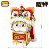 Loz 9258 Dancing Lion Diamond Block