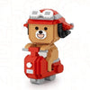 Loz 9242 Gurupu Red Dress Girl Diamond Blocks 9275 Christmas Girl 9277 Motorcycle Bear Girl