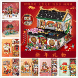 Loz 1923 1924 1925 Traditional Chinese Lantern Festival At Pavilion Village Ancient Bridge Tea House