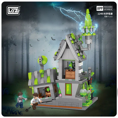 LOZ Mini Building Block Freak House 1248 Witches House 1250