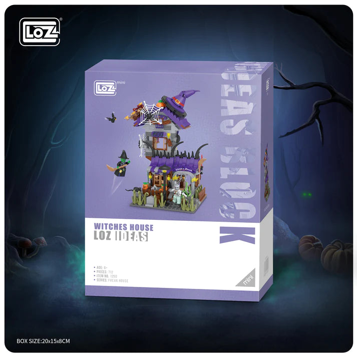 LOZ Mini Building Block Freak House 1248 Witches House 1250