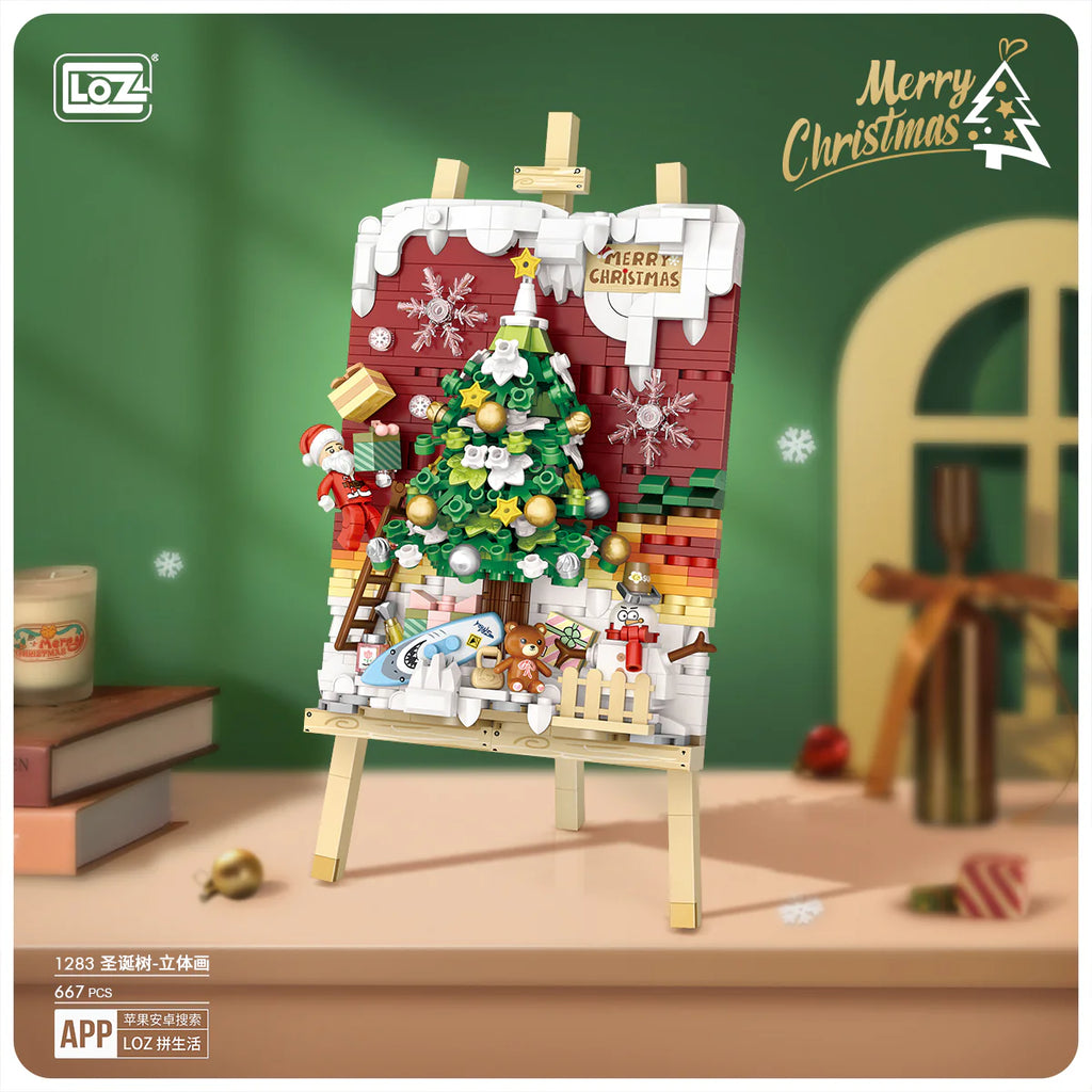 Sleigh Car Painting (Set 1282) Christmas 3D Painting (Set 1283)