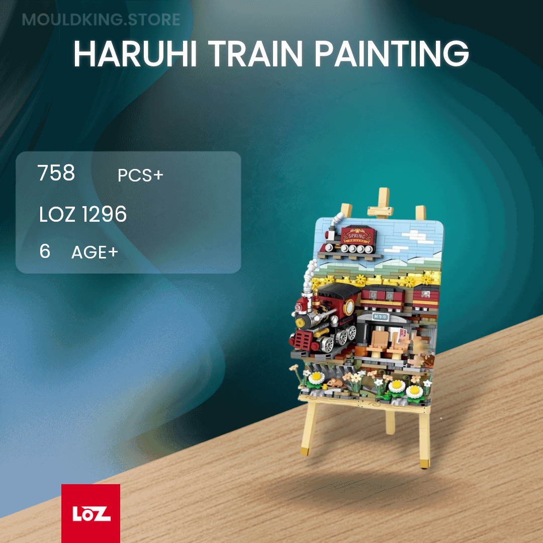 LOZ Mini Block Painting Sailing Ship 1280 Spring Train 1296