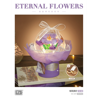 LOZ Mini Blocks Kids Building Flower Pot Bouquet Lighting Lover Gift 1297 1298 1299 1300