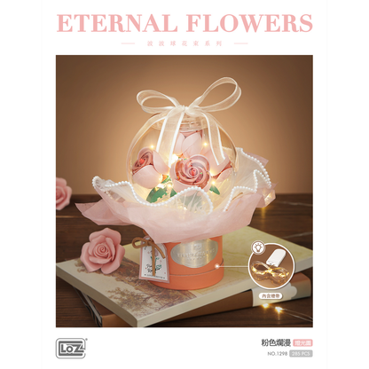 LOZ Mini Blocks Kids Building Flower Pot Bouquet Lighting Lover Gift 1297 1298 1299 1300