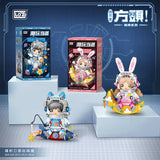 LOZ Blue And White Porcelain Astronaut (1753) Astronaut Bunny (1754)