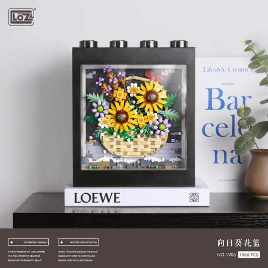 Loz 1905 Sunflower Basket Mini Building Blocks