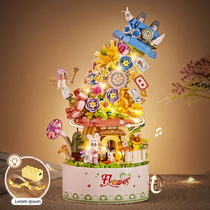 Flower Tower Music Box with Light (1954)