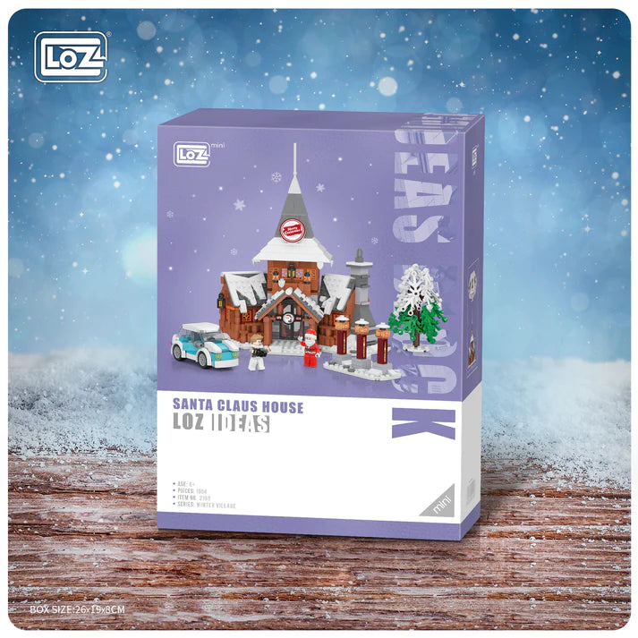 LOZ Mini Buillding Block 2195 Santa Claus Office 2196 Santa Claus Sled Shop 2197 Santa Claus Gift Shop 2198 Santa Claus Cake Shop