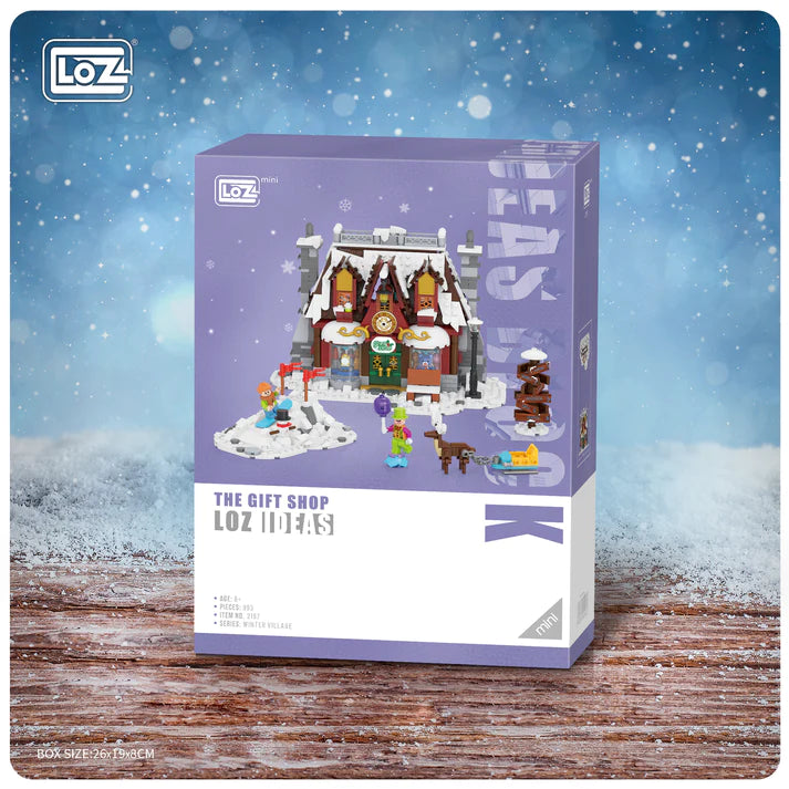 LOZ Mini Buillding Block 2195 Santa Claus Office 2196 Santa Claus Sled Shop 2197 Santa Claus Gift Shop 2198 Santa Claus Cake Shop