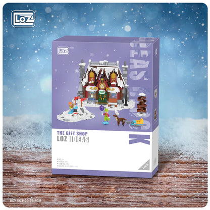LOZ Mini Buillding Block 2195 Santa Claus Office 2196 Santa Claus Sled Shop 2197 Santa Claus Gift Shop 2198 Santa Claus Cake Shop
