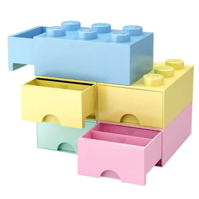 LOZ Blocks Storage Box Yellow Pink Blue Multi-Function Building Blocks Storage