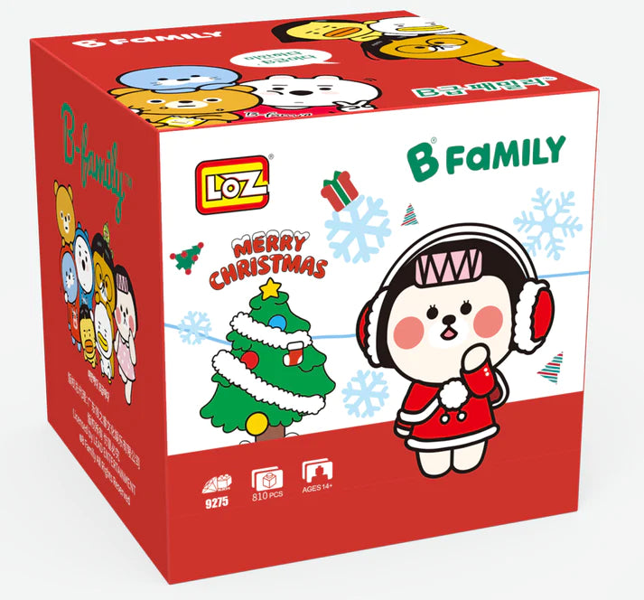 LOZ Diamond Blocks B Family - Christmas Girl Bear 9275