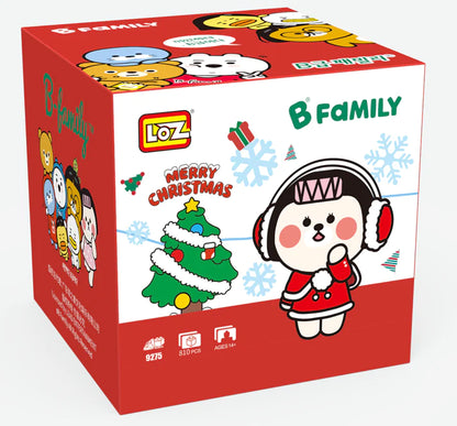 LOZ Diamond Blocks B Family - Christmas Girl Bear 9275