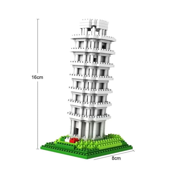Loz 9367 Leaning Tower Of Pisa Diamond Block
