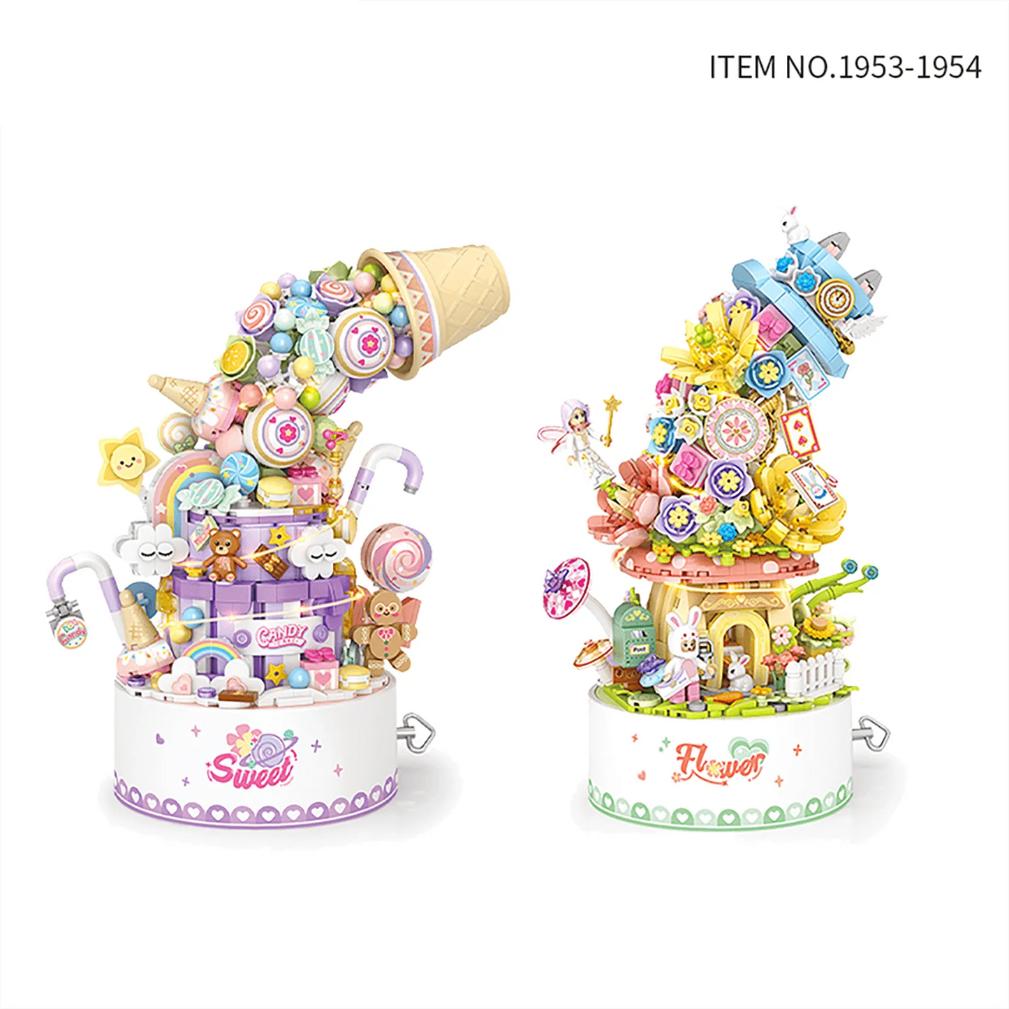 Flower Tower Music Box with Light (1954)