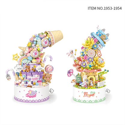 Flower Tower Music Box with Light (1954)