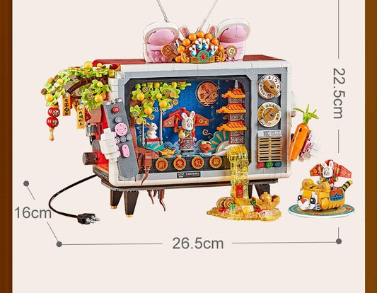 Loz 1073 Rabbit Television Chinese New Year