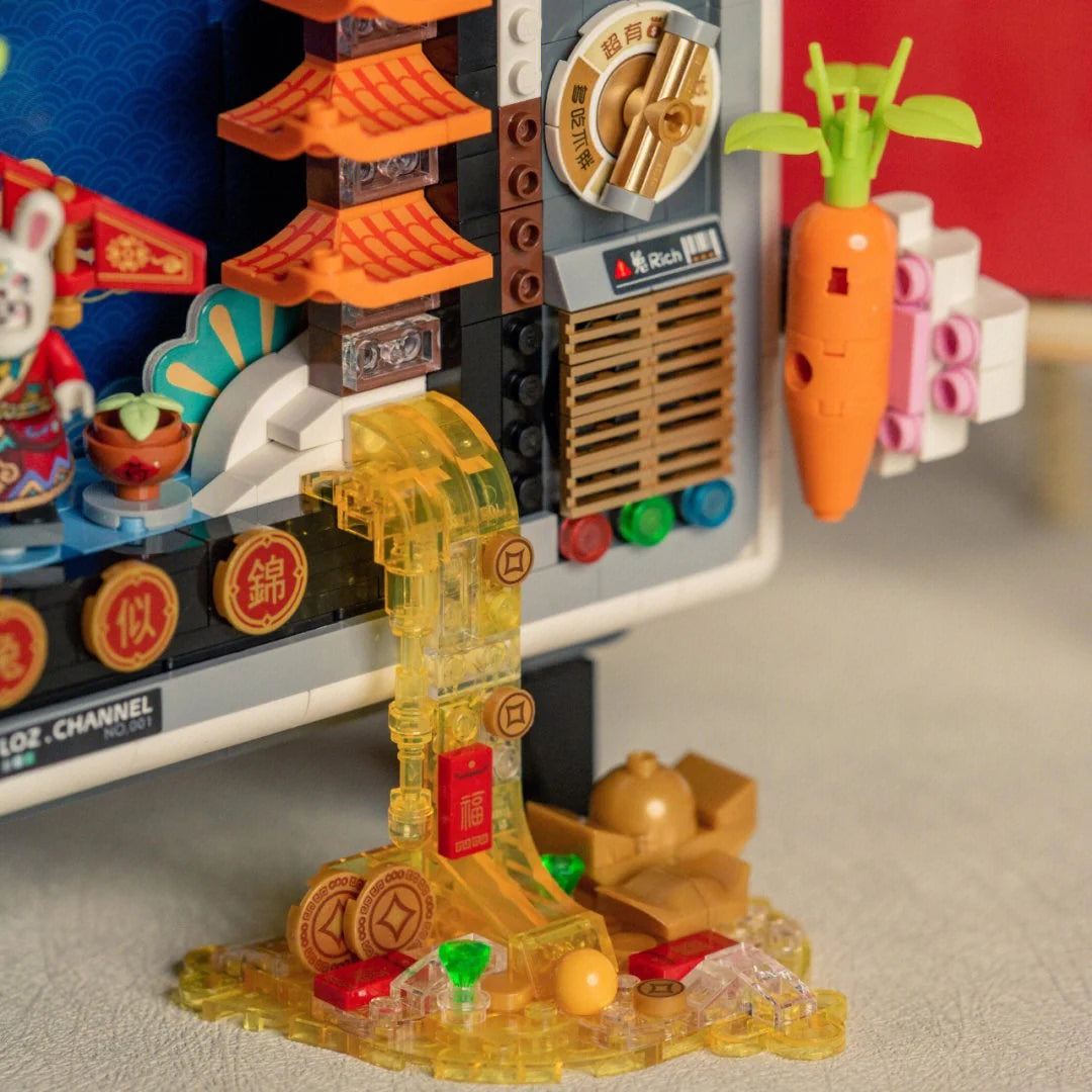 Loz 1073 Rabbit Television Chinese New Year