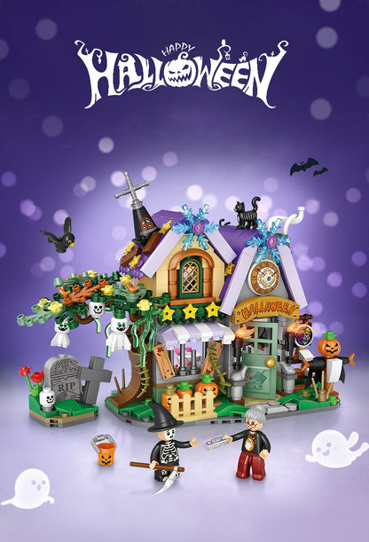 Loz Mini Blocks 1134 Pumpkin Wagon Halloween Horse Car 1233 The Halloween Cottage 1249 Pumpkin House