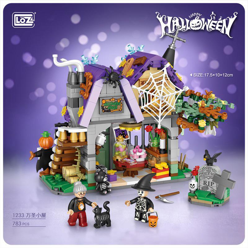 Loz Mini Blocks 1134 Pumpkin Wagon Halloween Horse Car 1233 The Halloween Cottage 1249 Pumpkin House