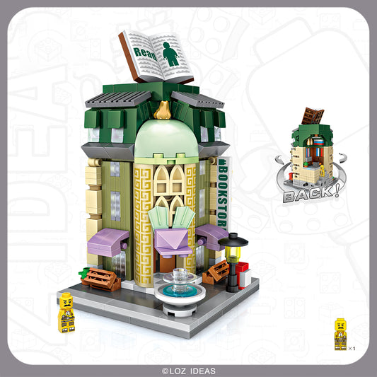 Loz 1624 Street Mini Book Store