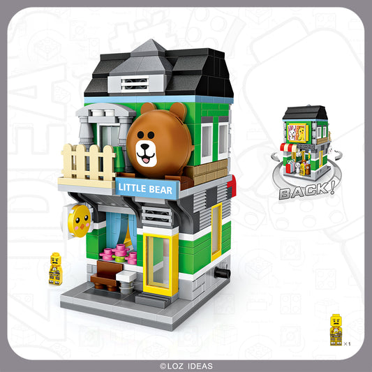 Loz 1630  Street Mini Bear Store