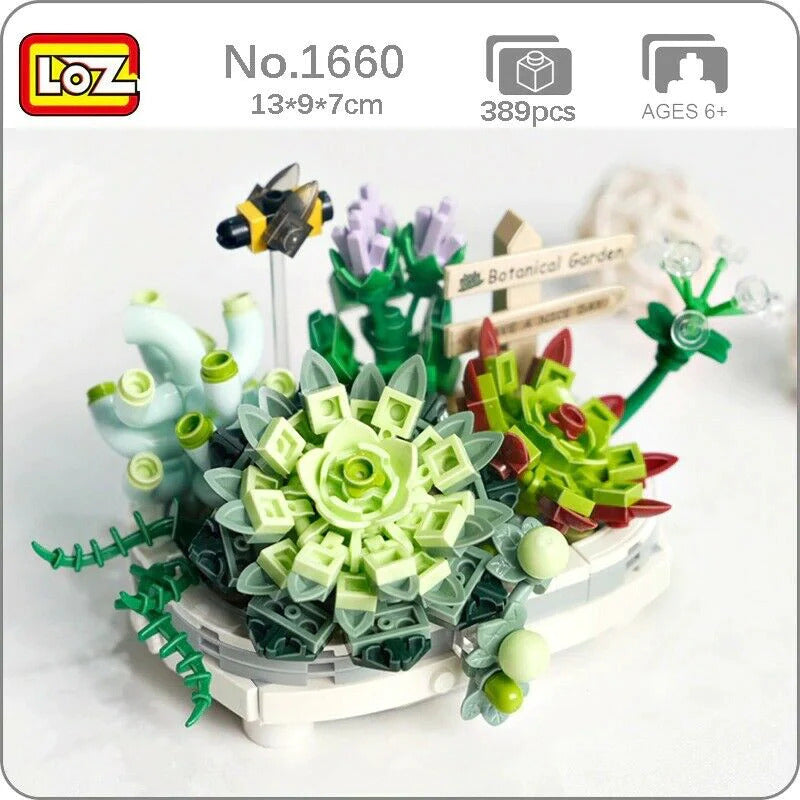 Loz Eternal Flower Potted Plant Bonsai Succulent Cactus