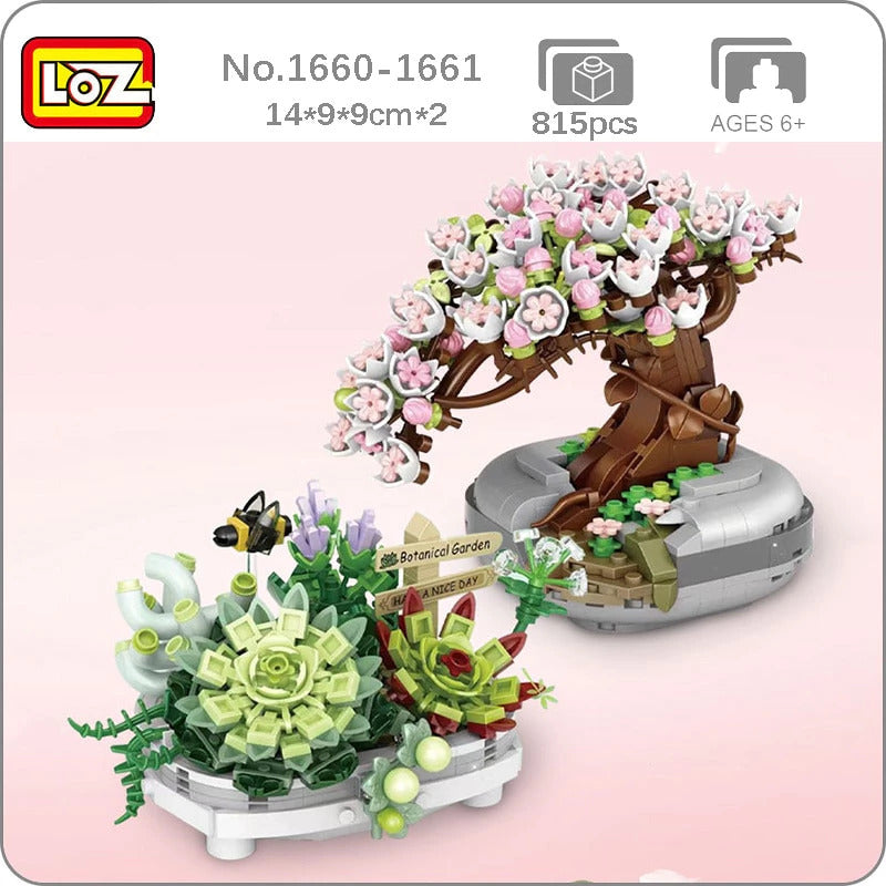 Loz Eternal Flower Potted Plant Bonsai Succulent Cactus