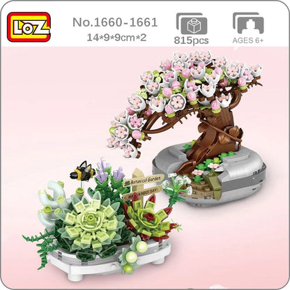 Loz Eternal Flower Potted Plant Bonsai Succulent Cactus