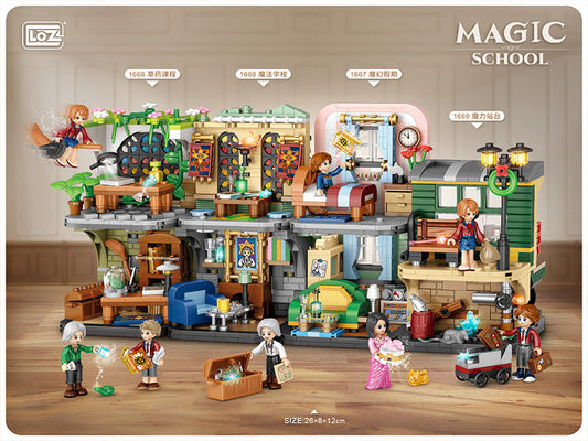 Loz Magic School 1666 Herb Class 1667 Magic Holiday 1668 Magic School 1669 Magic Platform