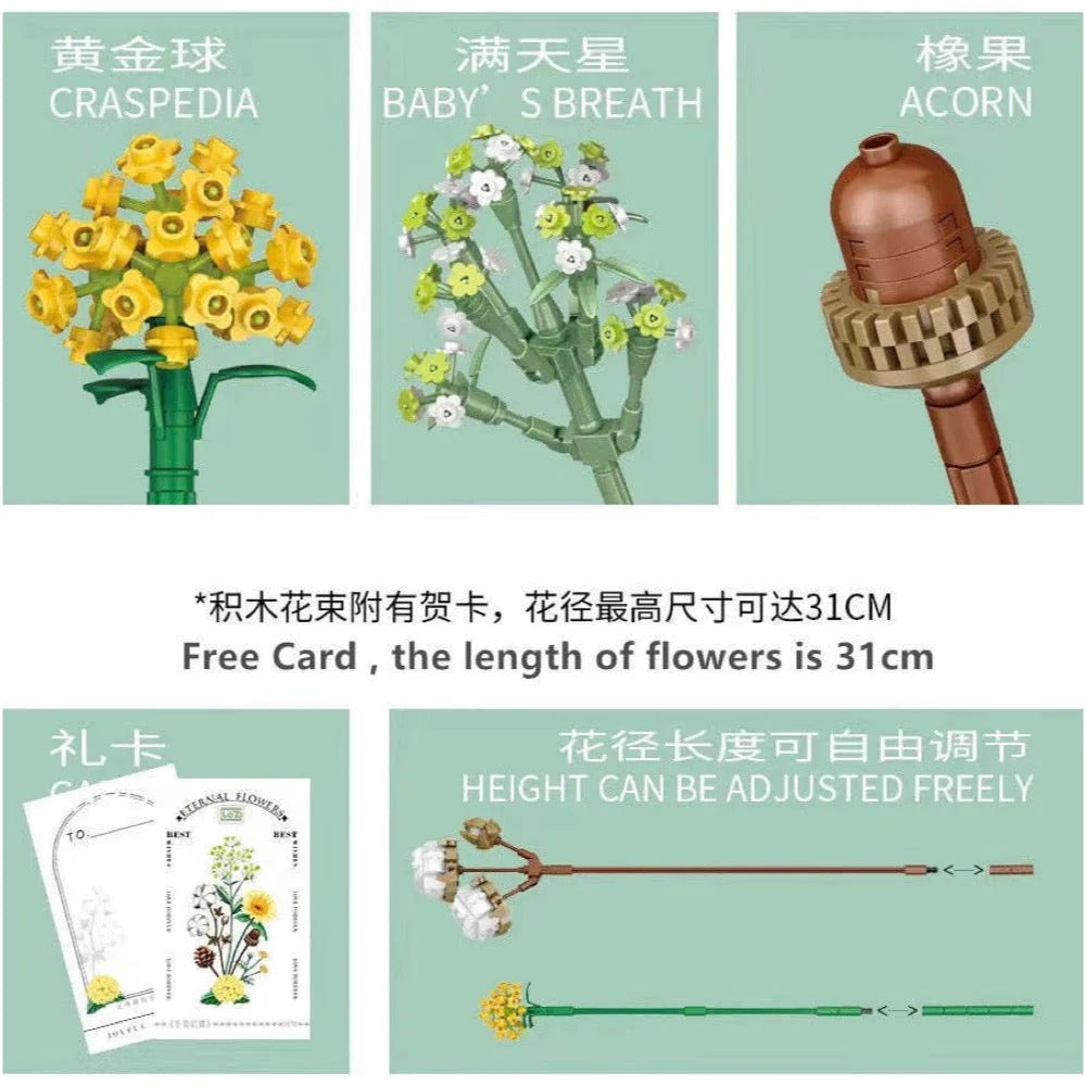 Loz Eternal Flower Potted Plant Bonsai Succulent Cactus